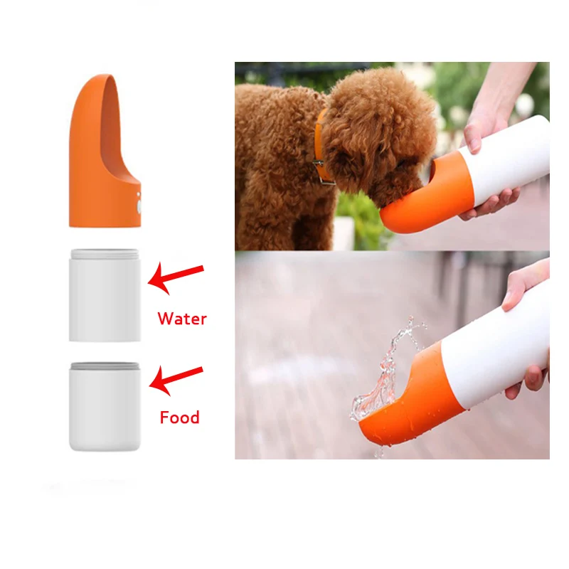 Портативная бутылка для воды домашних животных миска кормления поилка собак