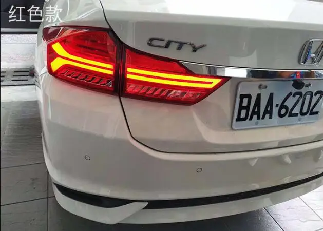 Автостайлинг задние фонари для Honda City 2014-2018 светодиодные противотуманные фары DRL