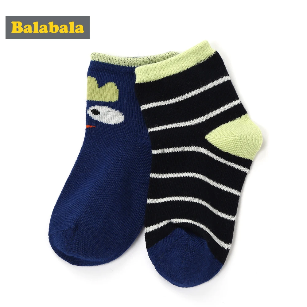 Balabala/2 пары/партия носки для мальчиков детские хлопковые Повседневные Носки с