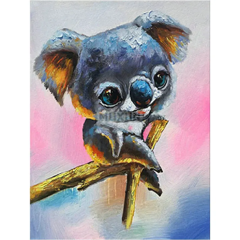 DIY Diamond Painting Cross Stitch Koala Full Square Embroidery mosaic Needlework Rhinestone Crafts Home Wall Decor | Дом и сад