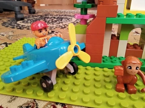 3 комплекта Конструкторы duplo наборы джунглей животных блоки Большой размер DIY enleten кирпичи совместимые Фигурки Игрушки для маленьких детей