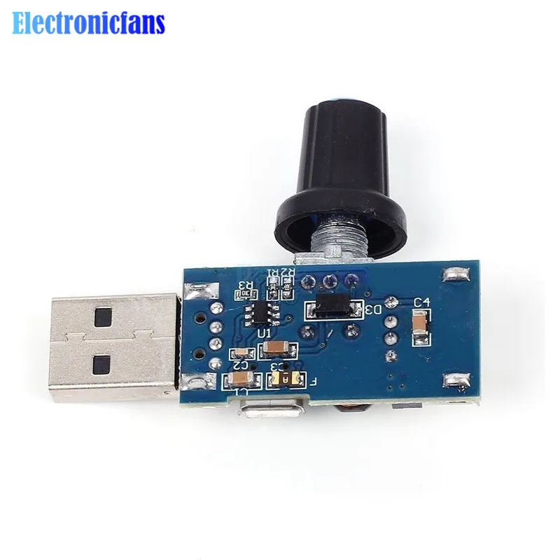 Бесступенчатый регулятор скорости вентилятора Micro USB постоянный ток 4 12 В до 2 5 8 в