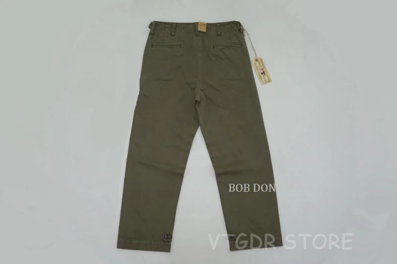 BOB DONG Repro US Army M-45 truoers винтажные мужские военные штаны оливковый натуральный