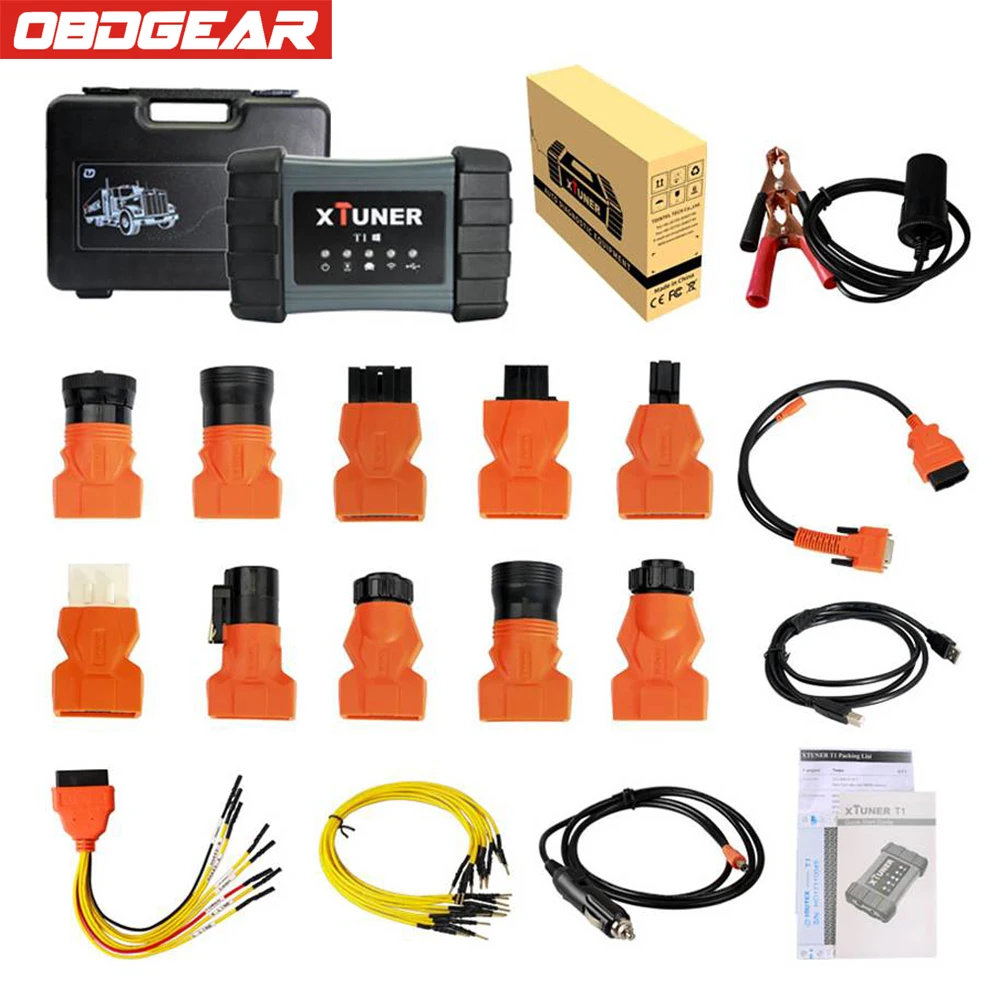 Xtuner T1 WI FI & USB OBD 2 Autoscaner инструмент для тяжелых грузовиков авто интеллигентая (ый)