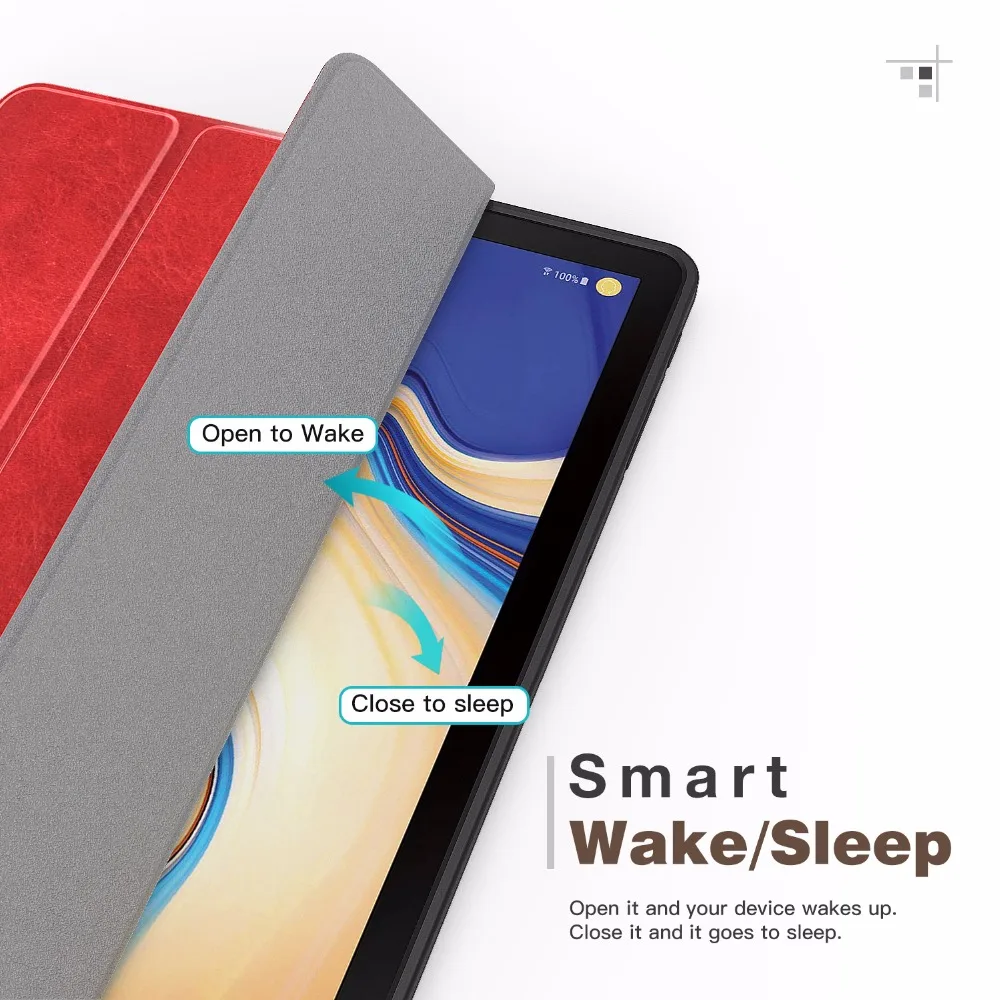 Чехол MoKo для Samsung Galaxy Tab S4 10 5 с держателем ручки S мягкий ультратонкий трехскладной