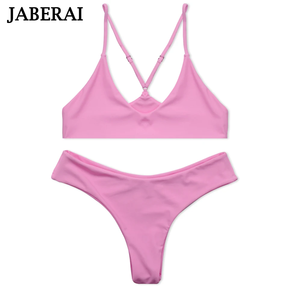 JABERAI Micro Bikini 2019 Solid Bather Swimwear Female Swimsuit Swimming Suit For Women Separate Woman |