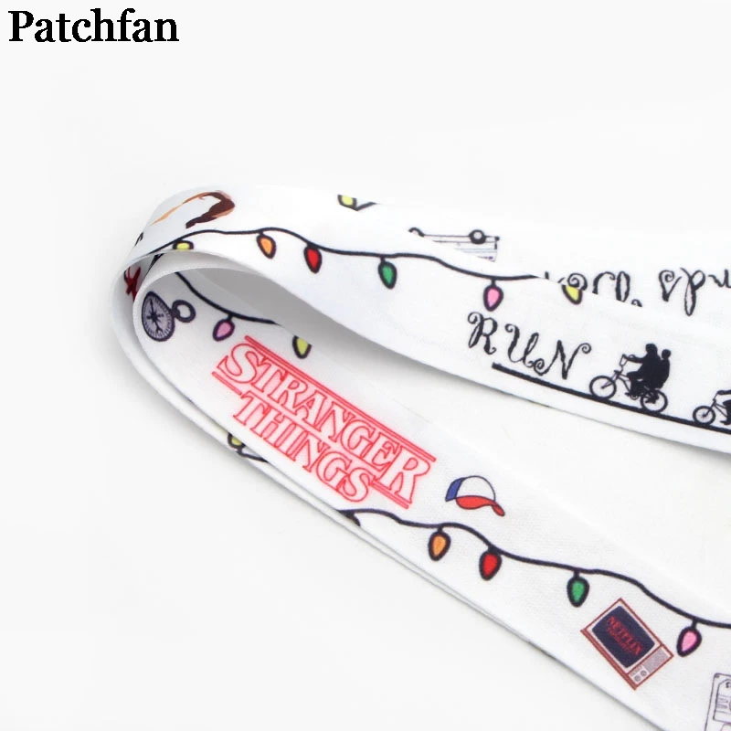 Patchfan странные вещи винтажное искусство крутые мужские lanyards ключи в мобильном телефоне ремни Ожерелье держатели карт тесьма A2256