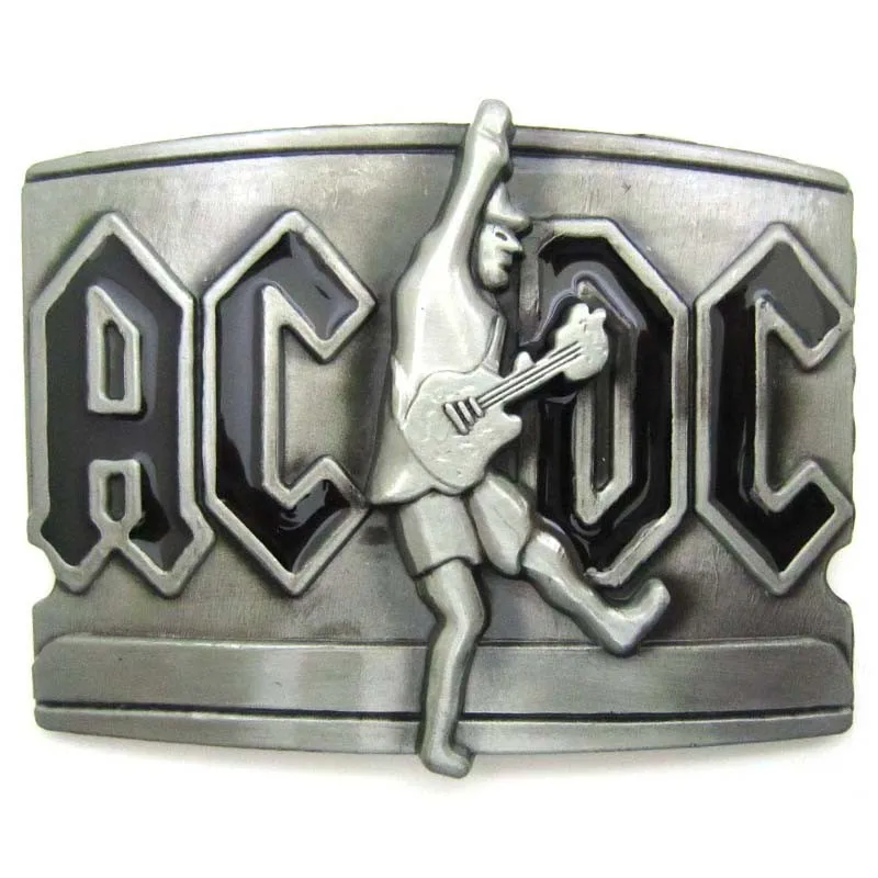 ACDC гитарный проигрыватель тяжелый металлический музыкальный ремень пряжка
