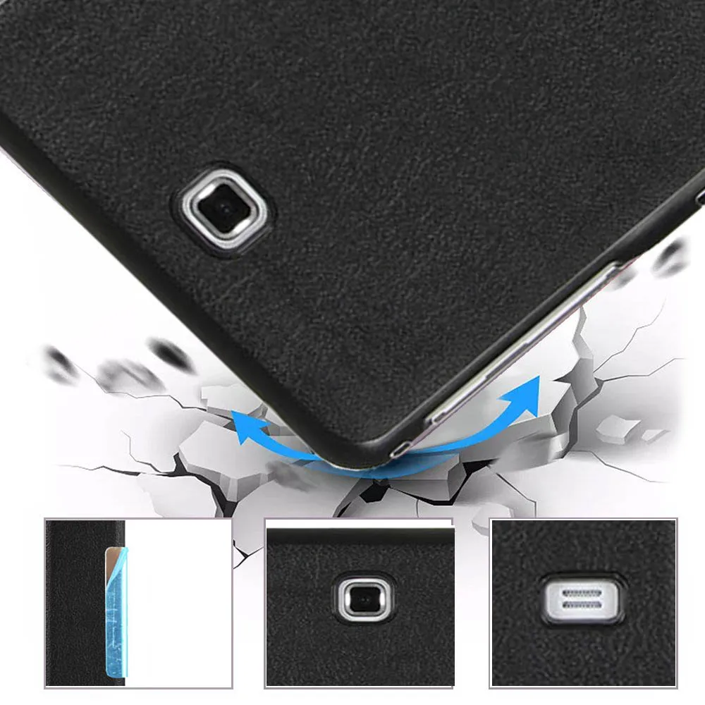 Сверхтонкий магнитный складной смарт чехол для Samsung galaxy Tab 4 VE 7 0 T230 T231 T235 T239