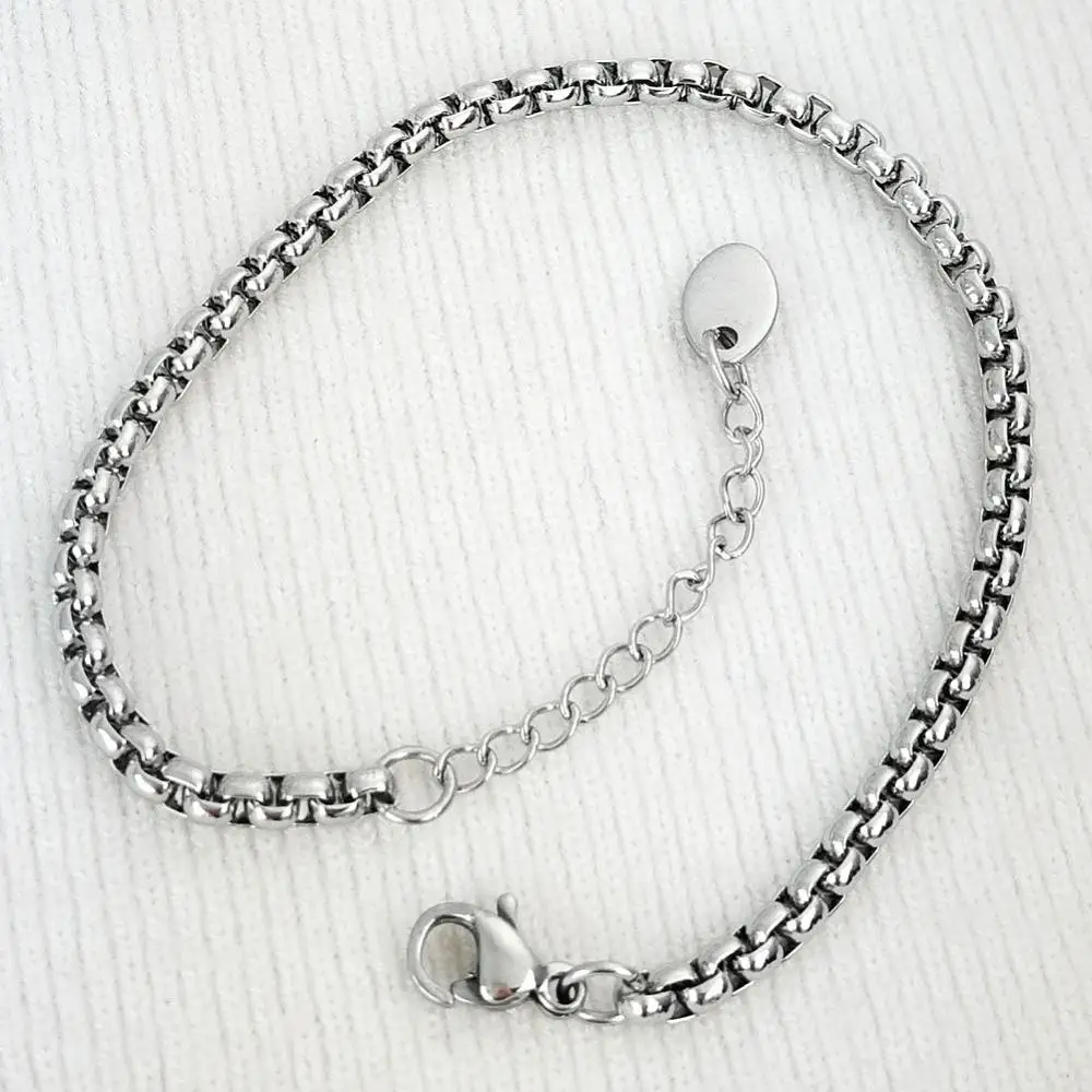 

Women's silver bracelet explosion models manufacturers ultra-low-cost direct sales 3mm free shipping