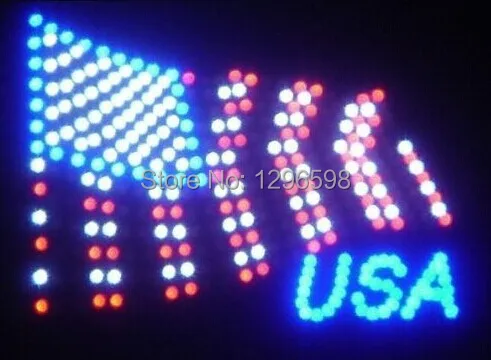 

CHENXI Promotion горячая Распродажа Graphics 24x13 дюймов для помещений ультра яркий мигающий светодиодный флаг США знак