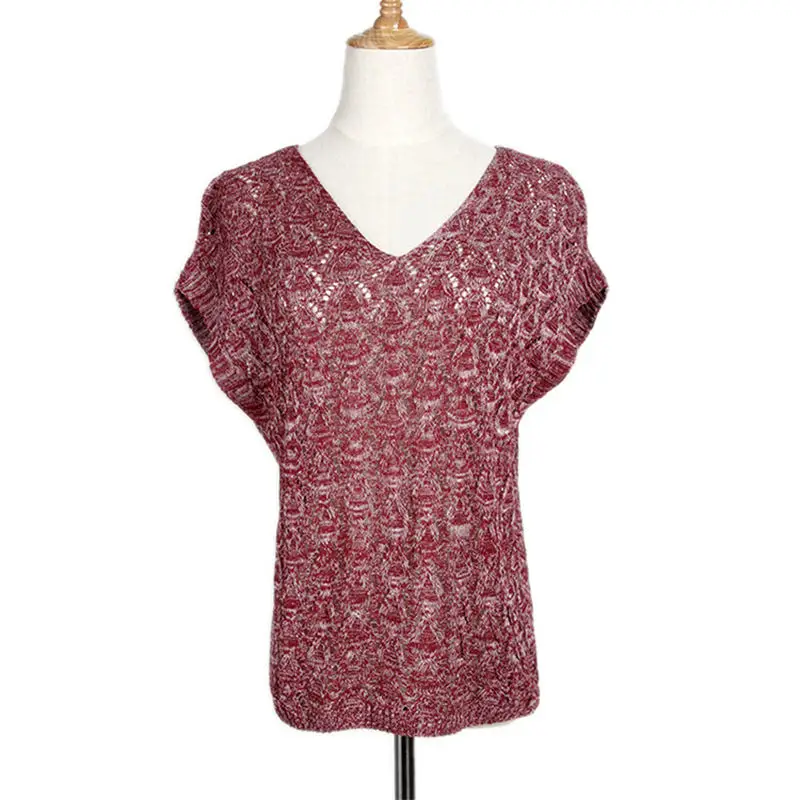 Woman knitting Clothes For female Pullovers Thin Sweaters Of 2018 Spring Fashion Hollow Out | Женская одежда