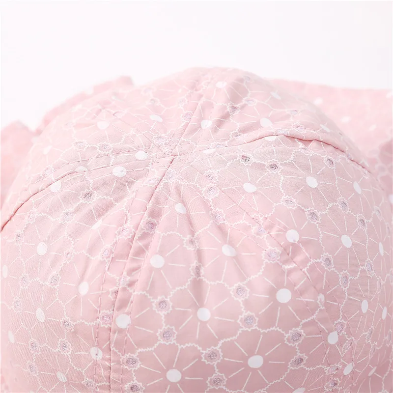 ideacherry Infant Summer Sun Cap Baby Girl Outdoor Cotton Visor Floral Prints Beach Bucket Hats 1-3 Years Headwear Brim Hat | Детская