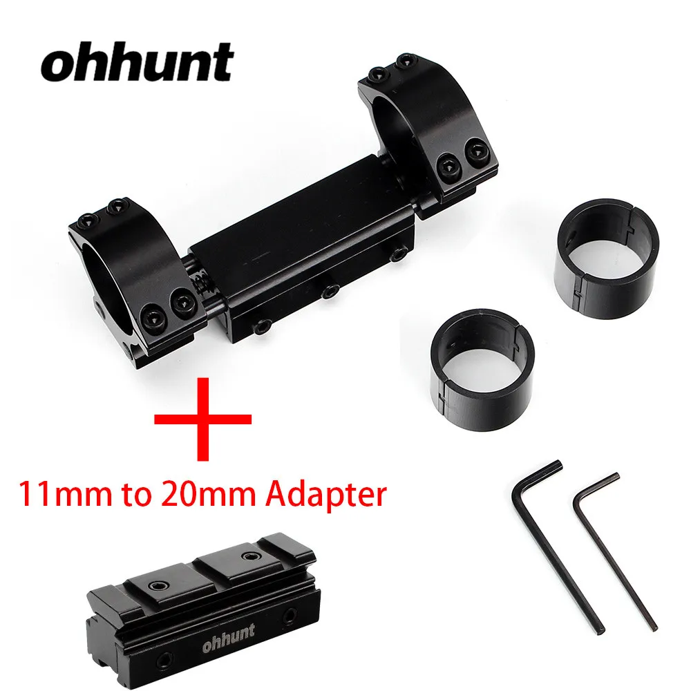 Ohhunt охотничий 25,4 мм 30 мм Zero Recoil прицела с Пикатинни Вивер рельсовая База Высокий профиль Алюминий для пневматического прицела - Цвет: Zuhe-05