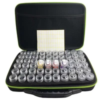 60bottles diamond painting box tools holder hand carry case storage box diamond painting accessories container zipper shockproof