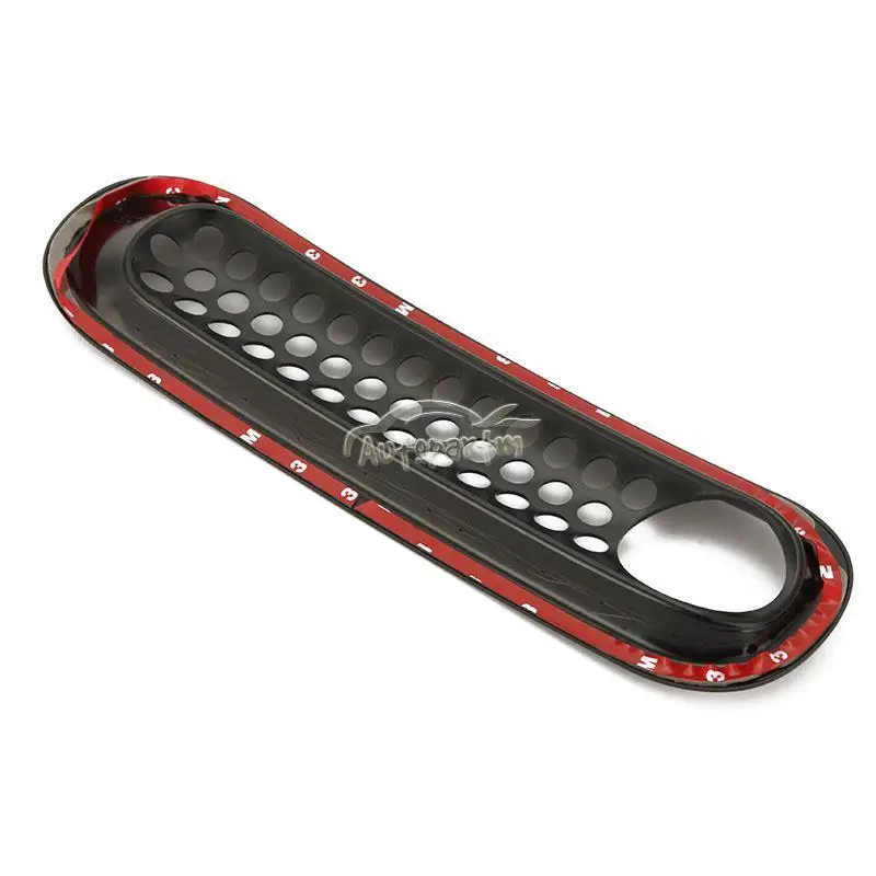 7x Черная передняя вставка сетка решетка радиатора с отверстием для замка