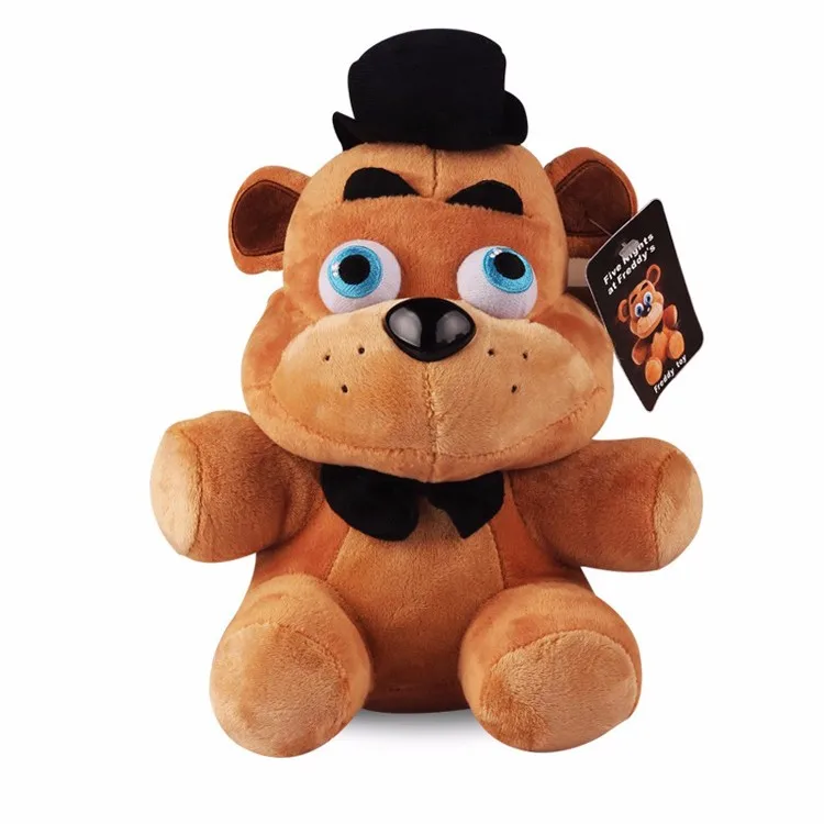 FNAF Plush Toys 18cm Five Nights At Freddy's 4 Freddy Bear Chica Bonnie Foxy Keychain Pendant Stuffed Animals Gifts | Игрушки и