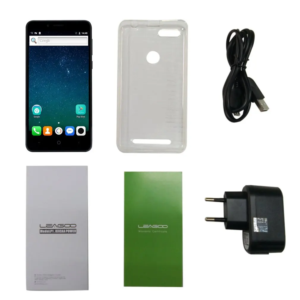 Leagoo Kiicaa Мощность 5 0 дюймов Android 7 смартфон 4000 мАч MT6580A 2 г + 16 ГБ Встроенная память