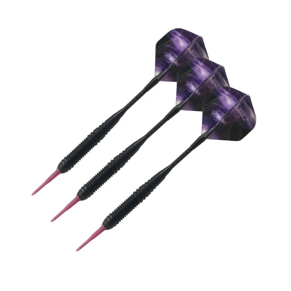 3Pcs 19g Electronic Safe Dart Nylon Soft Tip Black Iron Barrel Aluminum Shaft PET Flight Competition Training | Спорт и развлечения