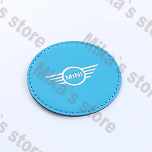 1 шт. для mini cooper, автомобильный Стайлинг, clubman countryman F55 F56 R60 R61 и т. Д., автомобильные подставки, коврики, мини наклейки для автомобиля - Название цвета: blue(mini73mm)