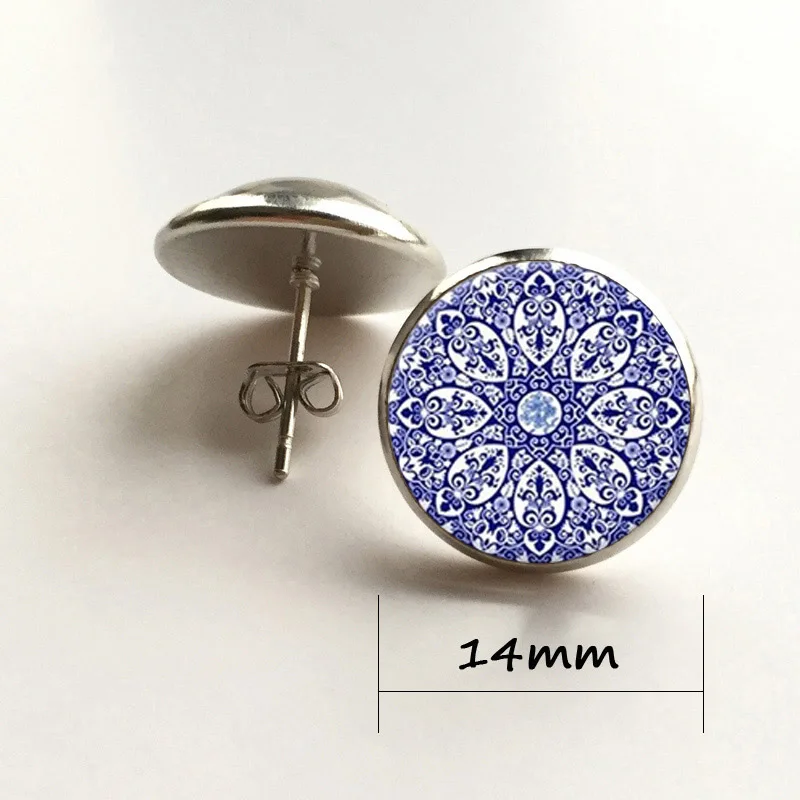 Красочные серьги цветок лотоса ювелирные изделия для женщин буддистская Йога