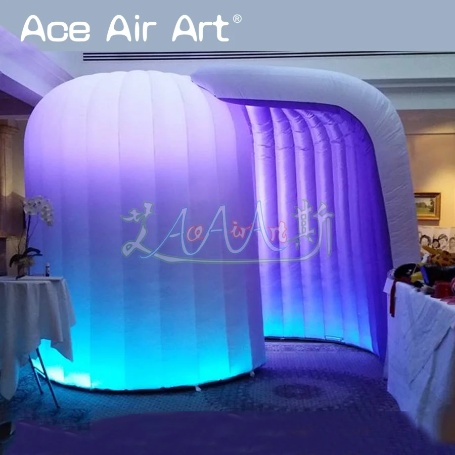 Мини освещение Купола igloo надувной селфи фото стенд купол Шап фон палатка для