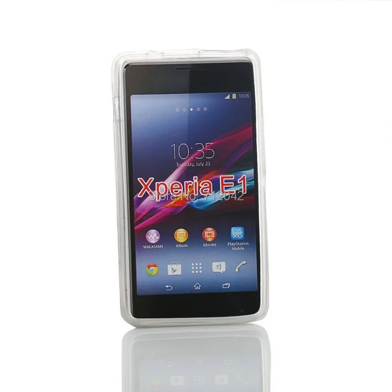 OEEKOI мягкий чехол в горошек из ТПУ для телефона Sony Xperia E1 D2004 D2005 Бесплатная доставка