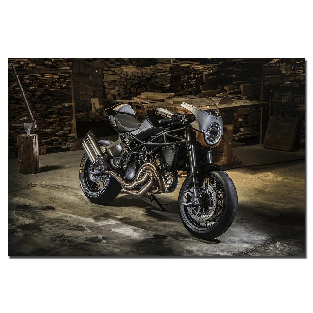 Настенные художественные картины Moto Morini Corsaro TI22 постер печать на холсте в рамке