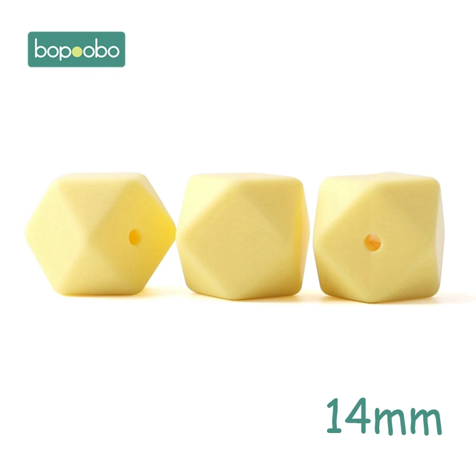 14mm Candy Yellow Bopoobo 5 шт. 14 мм Силиконовые шестигранные шарики силиконовые Детские Прорезыватели 17 мм силиконовые бусины для ожерелья безопасные игрушки силиконовые крошечные стержни - Цвет: 14mm Candy Yellow