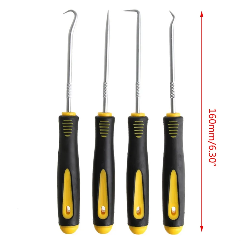 

For 4Pcs/Set Durable Car Hook Oil Seal O-Ring Seal Remover Pick Set Craft Hand Tools Promotion