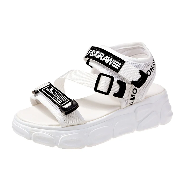 Outdoor Women Casual Sport Sandals shoes fashion Height Increase women sandals ladies PU leather platform Casual shoes 35-39