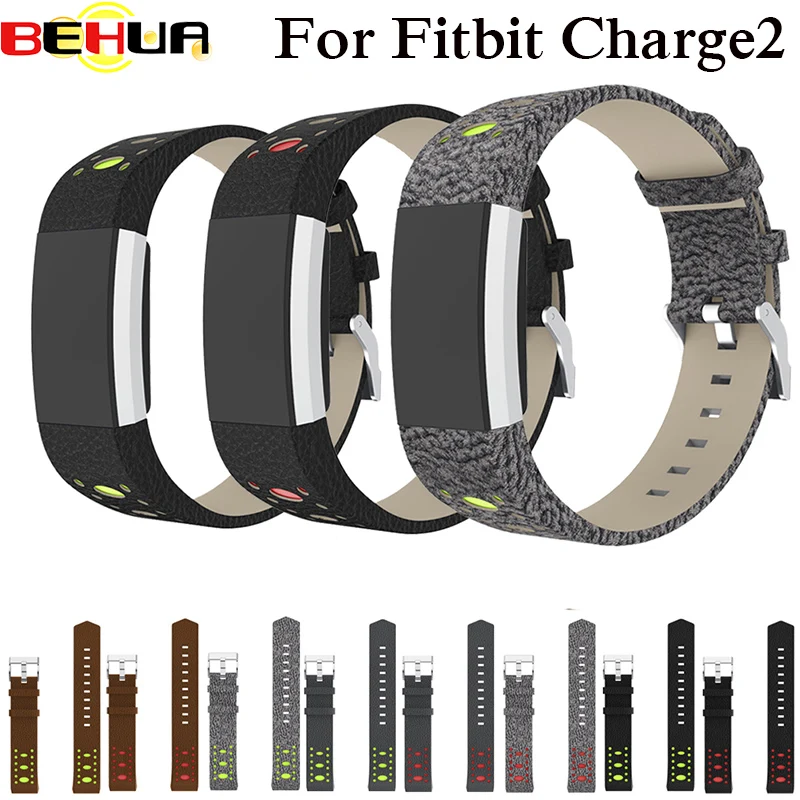 Сменный Браслет для браслета Fitbit Charge 2 кожаный ремешок взаимозаменяемы часы Charge2