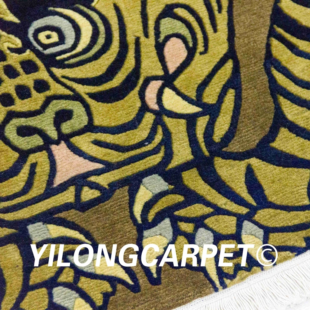 YILONG 3'x6 ручной работы шерсть ковры зоны Тибетский тигровый шерстяной ковер runner