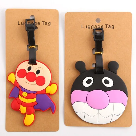1 шт багажная бирка из Anpanman 2 вида стилей Чемодан подвески для детей Мышь теги