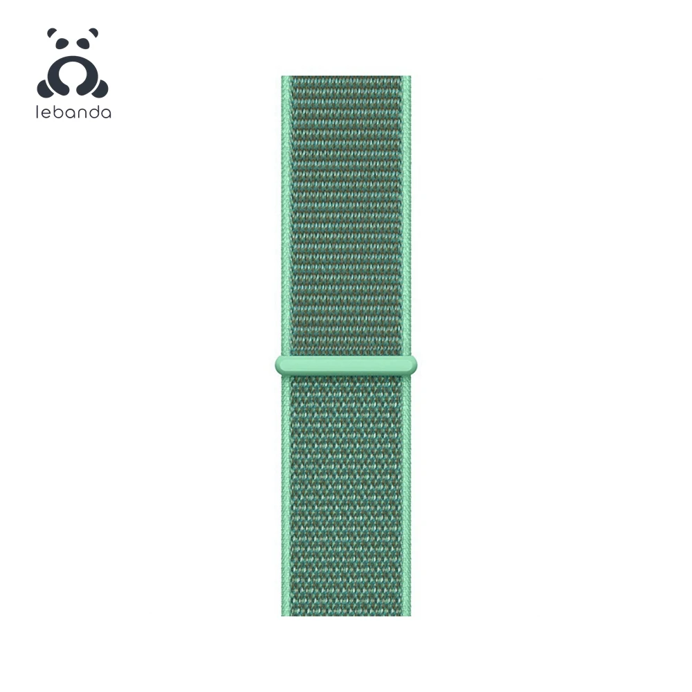Spearmint Lebanda Sport loop для apple watch 5, 4, 3, 2, 1, ремешок для iwatch 38, 40, 42, 44 мм, тканый нейлоновый ремешок, Аляска, синий - Цвет ремешка: Spearmint