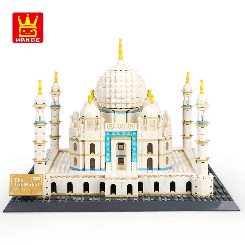Wange City Architecture Taj Mahal Эйфелева башня Louvre Pair британский мост Россия Нью Йорк модель