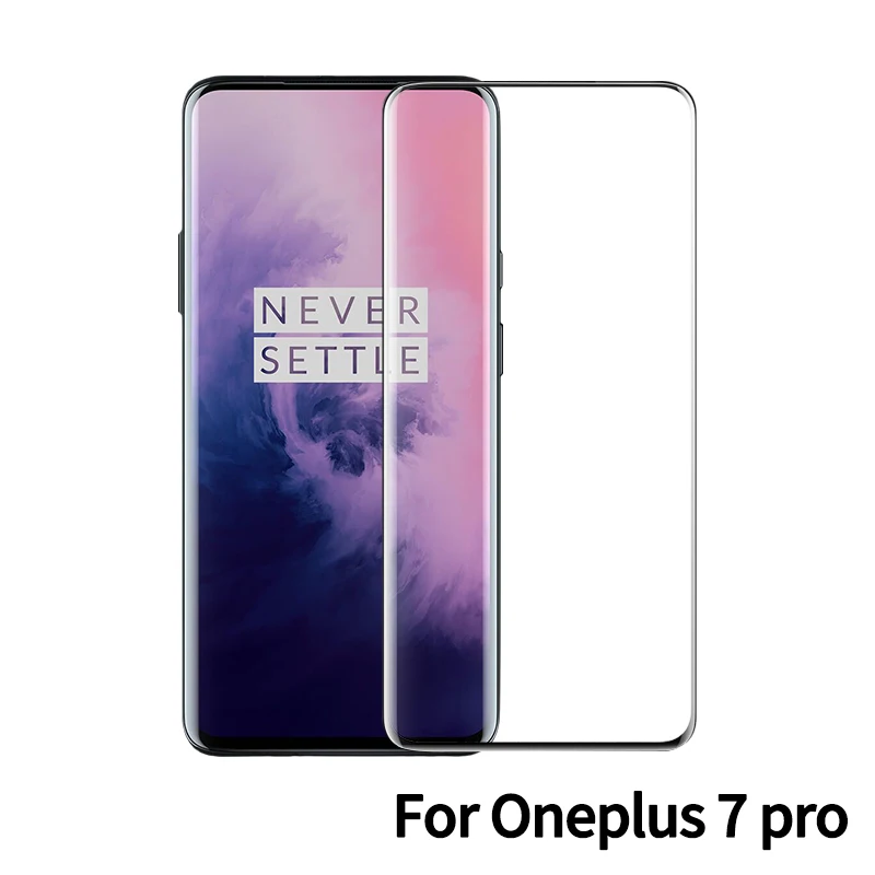 PZOZ закаленное стекло для Oneplus 7 Pro защита экрана полное покрытие пленка для Oneplus7 One plus7 Стекло полный экран защитная пленка - Цвет: For Oneplus 7 Pro