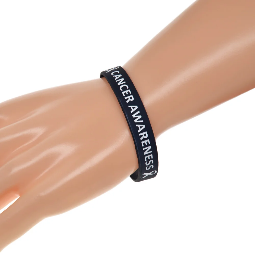 1 шт. никто не борется только знание потребителей о Wristband Силикона Debossed логотип |