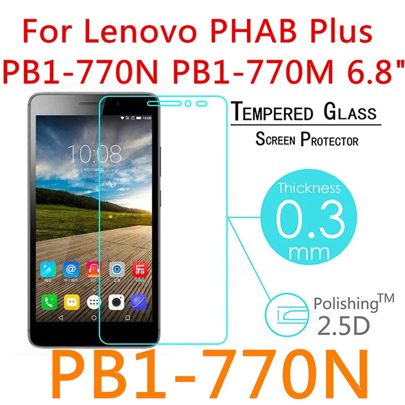 9H закаленное стекло для Lenovo Phab 1 Plus PB1 770N 770 6 8 &quotЗащитная пленка экрана планшета