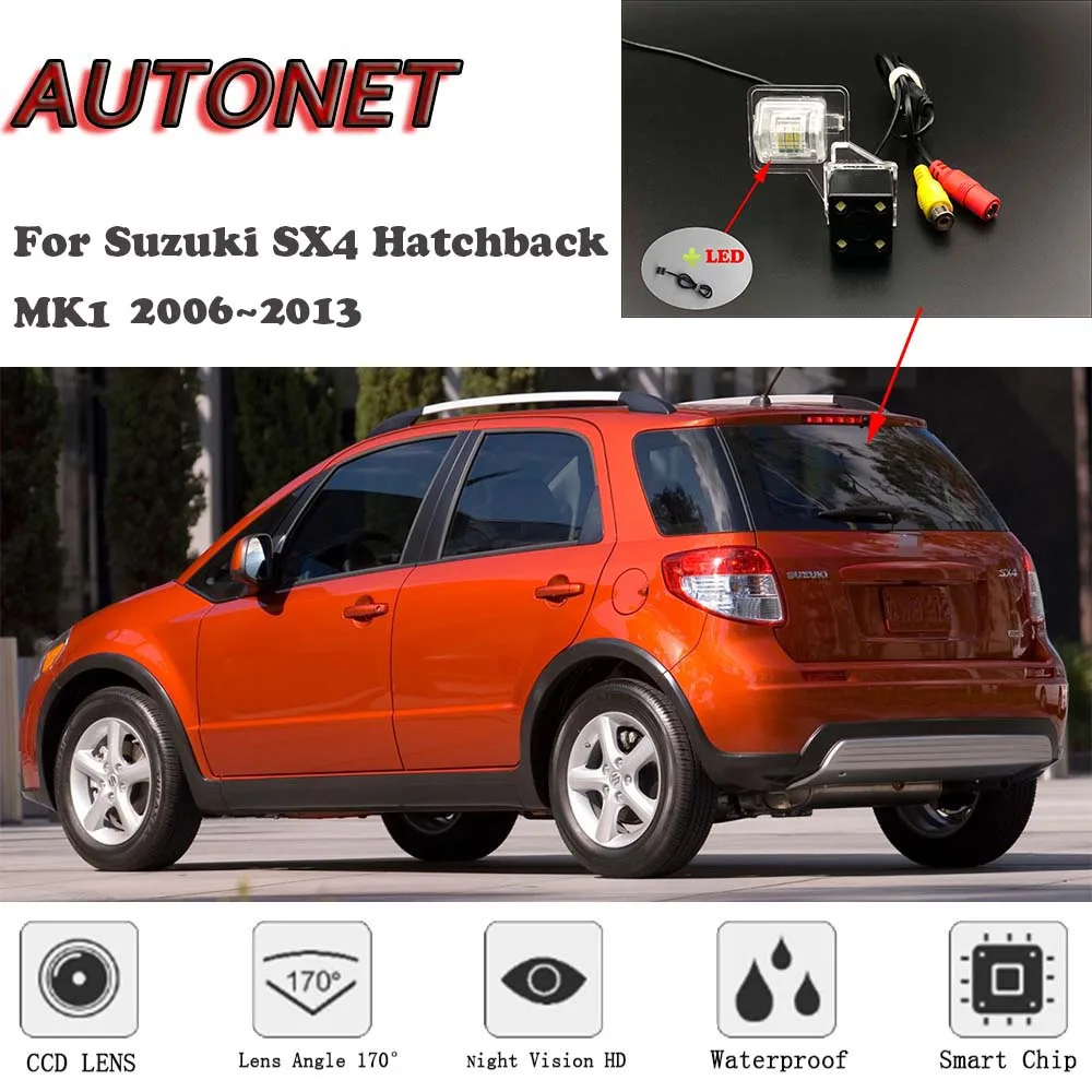 Камера заднего вида для Suzuki SX4 Hatchback MK1 2006 ~ 2013 CCD/номерной знак | Автомобили и