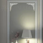 Акриловые 3d Зеркальные Стикеры, Современное украшение для дома, золотые и серебряные съемные наклейки, настенные Стикеры, фоны под телевизор, декор стен