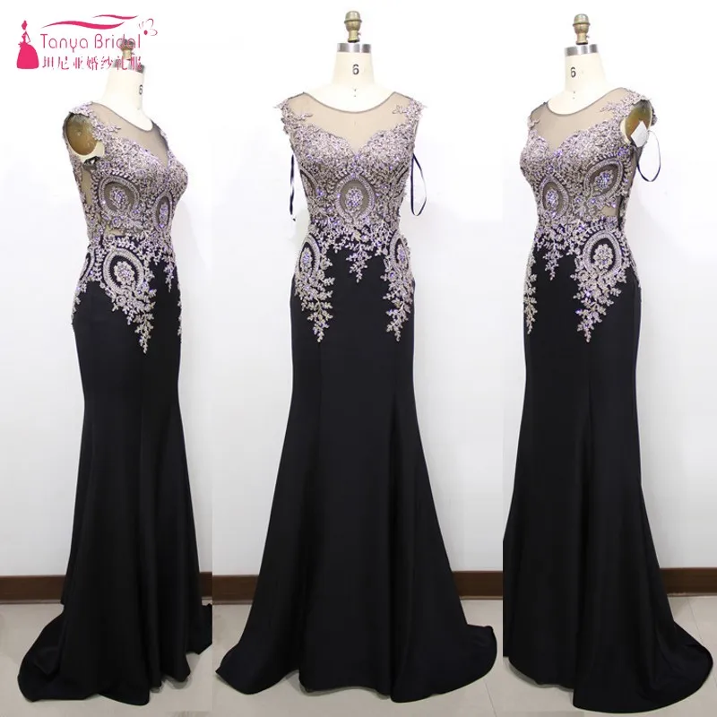 Платье для выпускного вечера с круглым вырезом без рукавов|prom gown|prom gowns cheaplong mermaid |