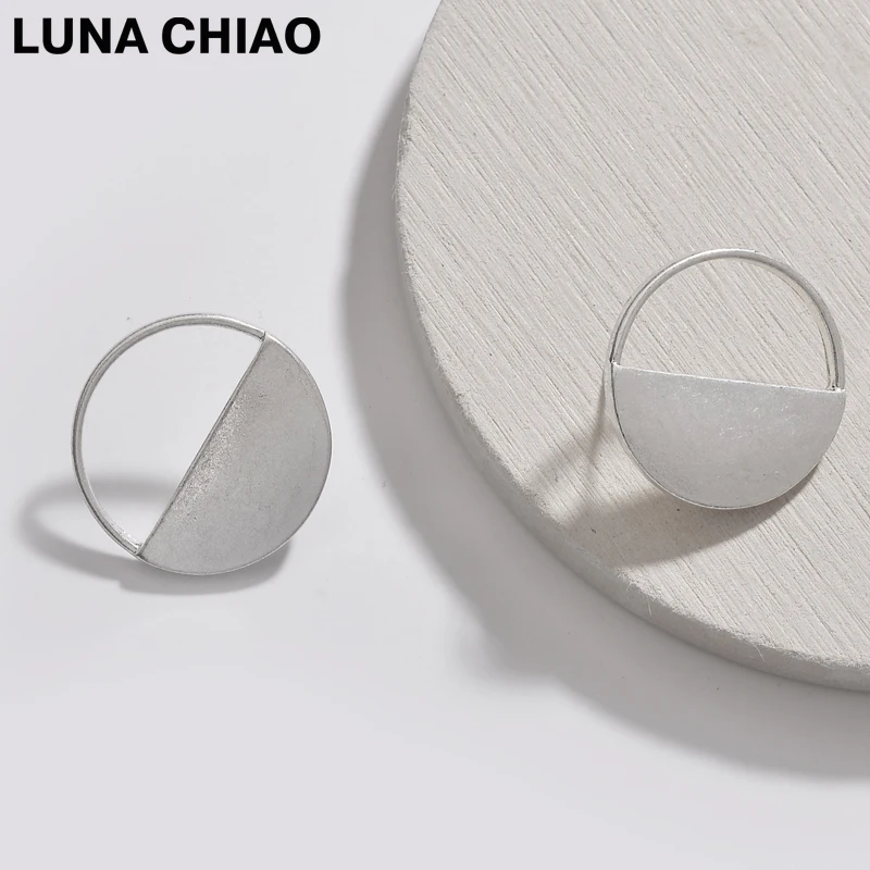 LUNA CHIAO 2018 модное золотистое серебристое покрытие круглые полукруглые пустотелые