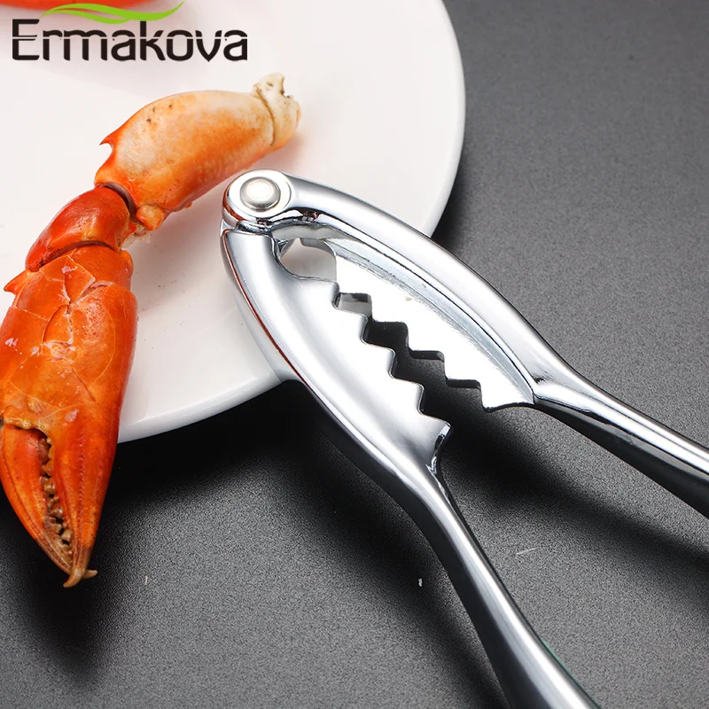 ERMAKOVA Crab Clipper Walnut Sheller Nutcracker Cracker Metal Seafood Tool Kitchen Gadget | Дом и сад