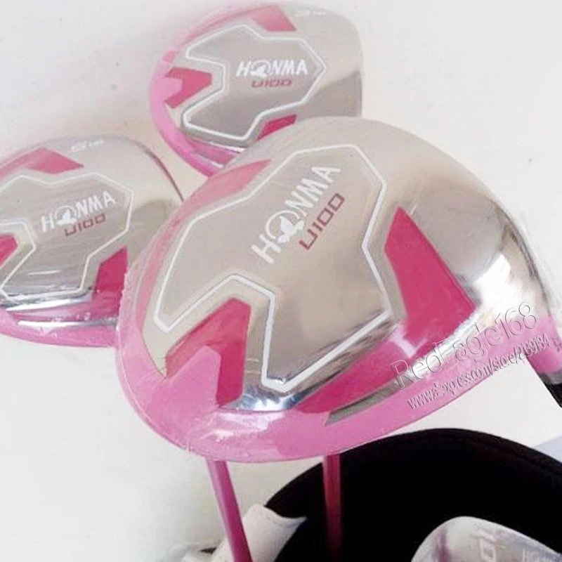 Cooyute Новинка для женщин Honma U100 комплект гольф клубов дерево + утюжки клюшки сумка