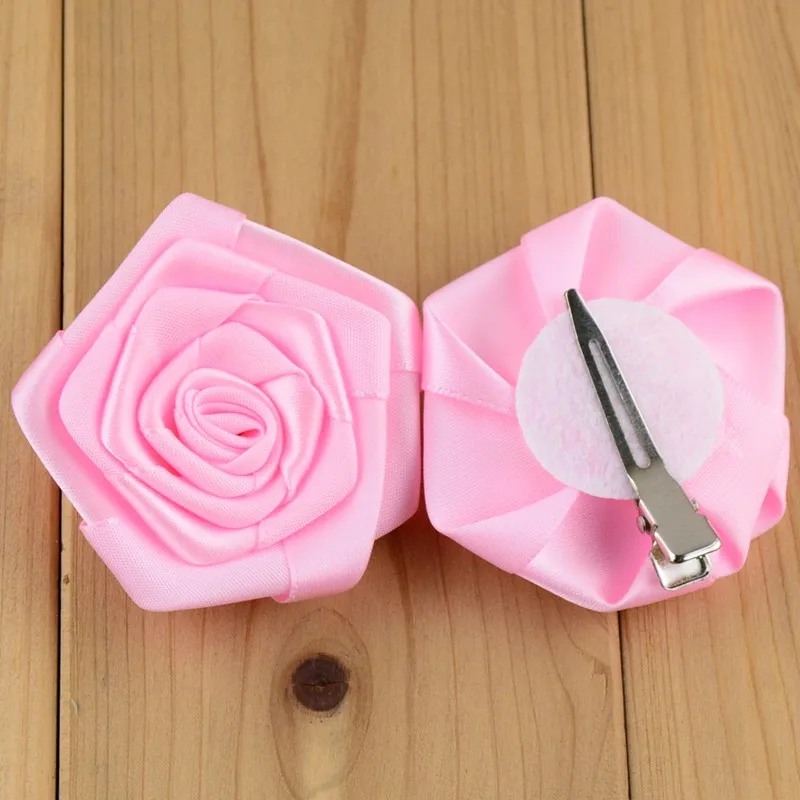 Заколка для волос девочек с розами и клипсами детские заколки аксессуары