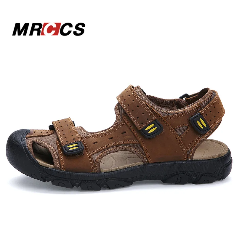 MRCCS/повседневные мужские сандалии хорошего качества большие размеры 38-47 летние