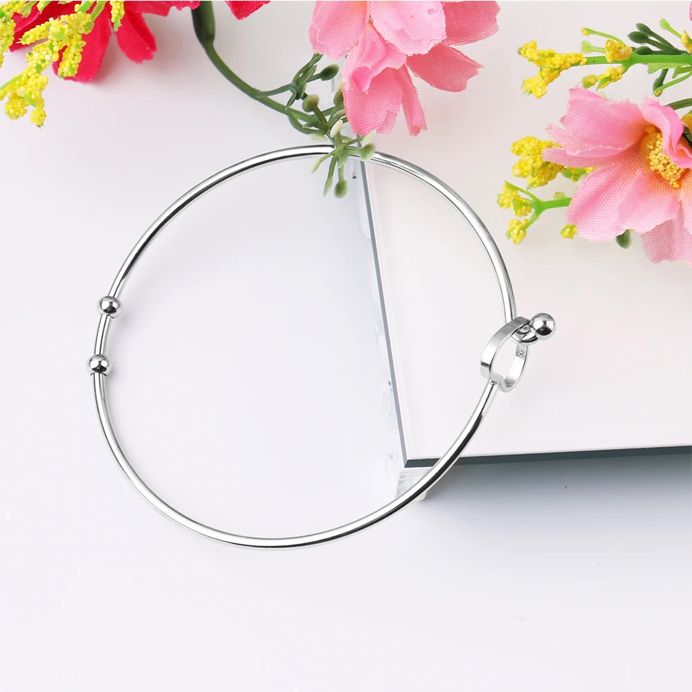 2 шт. в форме сердца нержавеющая сталь застежка браслет браслеты заготовки крючок