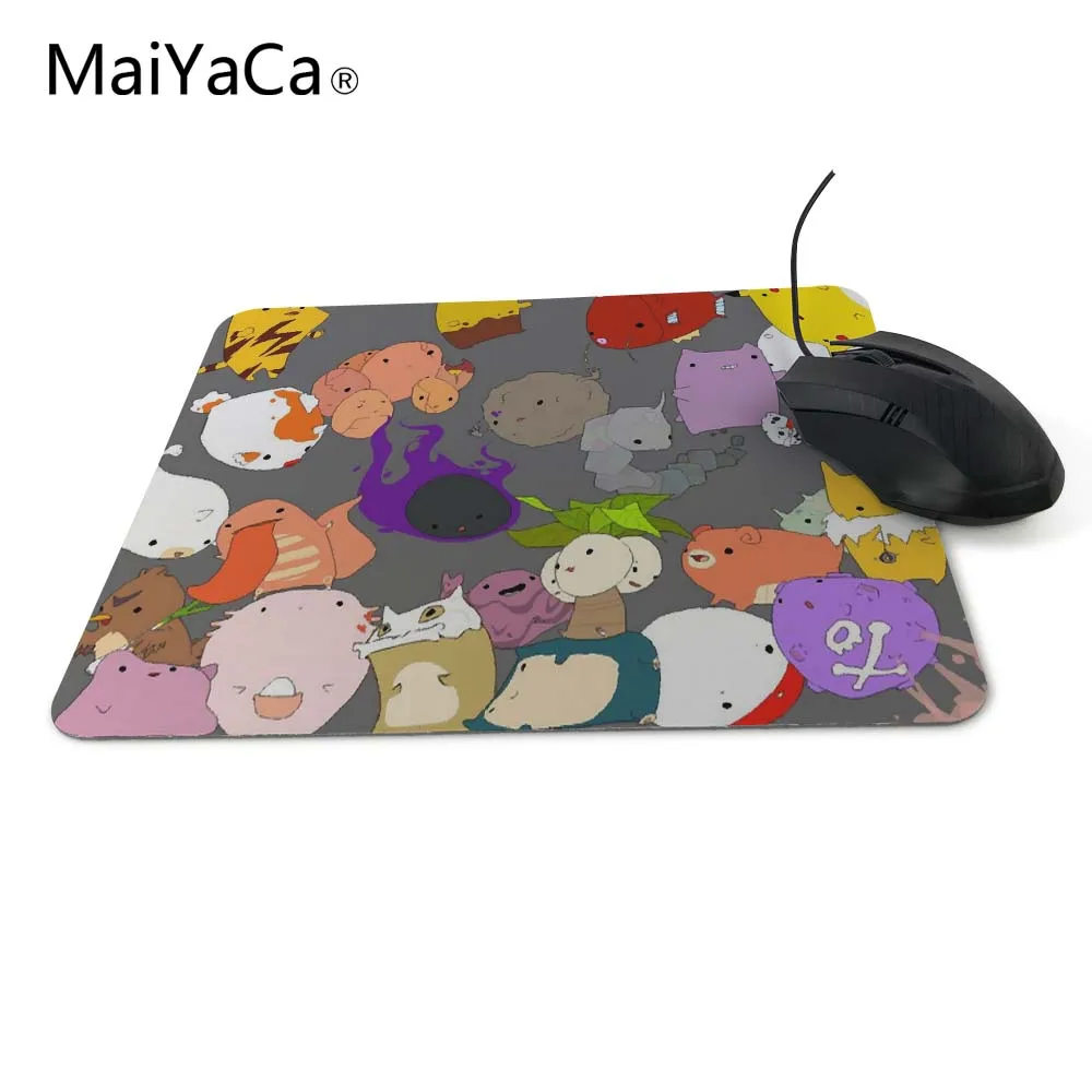 MaiYaCa Забавные милые игры покемон мультфильм серии коврики для мыши противоскользящие прямоугольные коврики для мыши Индивидуальные поддерживаются