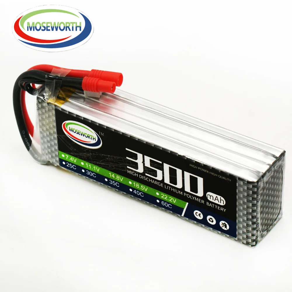 Аккумулятор Lipo 4S 14 8 в 3500 мАч 30C для игрушек с дистанционным управлением вертолет